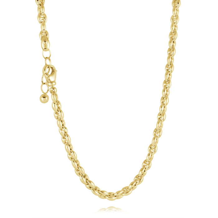 Classic Coffee Bean Necklace in Yellow