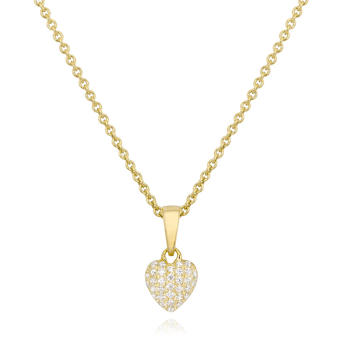 Bombee Heart Pendant in Yellow (8MM)