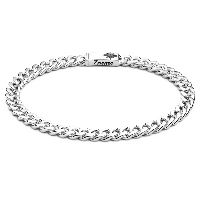 Silver Curb Chain Bracelet