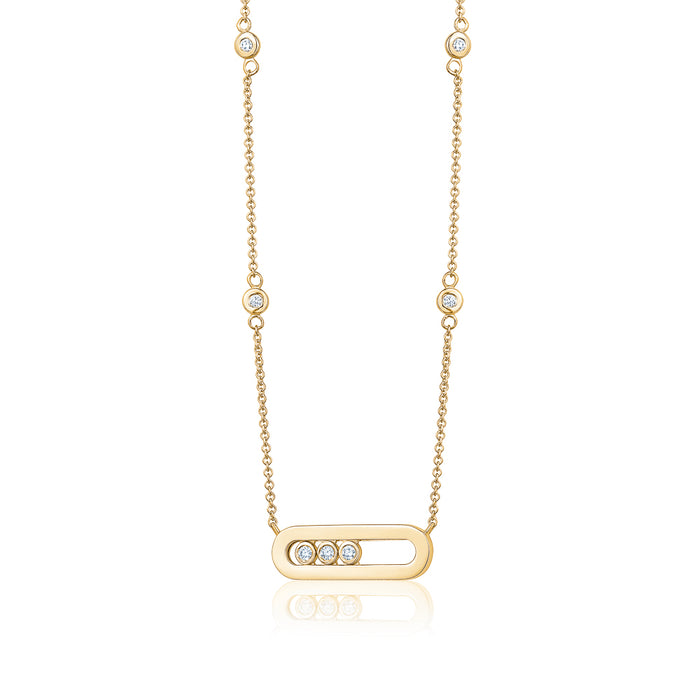 Diamond Necklace in Yellow