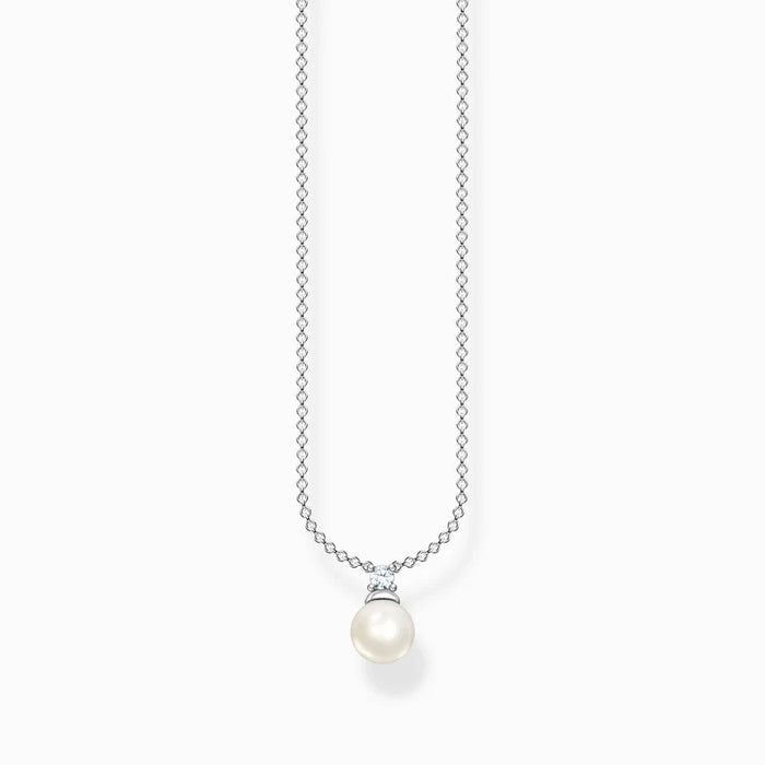Pearl Necklace in Silver