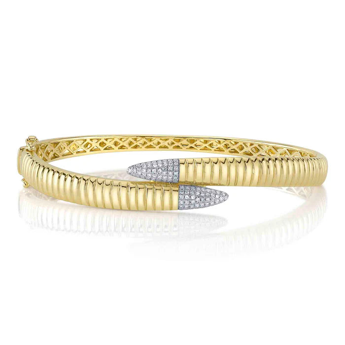Diamond Ribbed Bangle