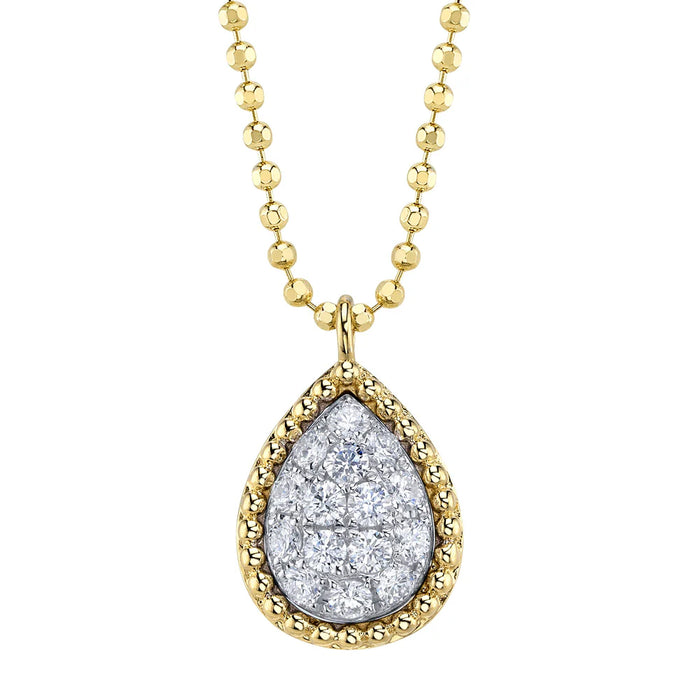 Dewdrop Diamond Necklace in Yellow