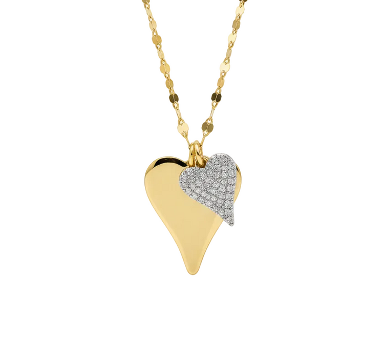 Diamond Heart Sparkle Necklace